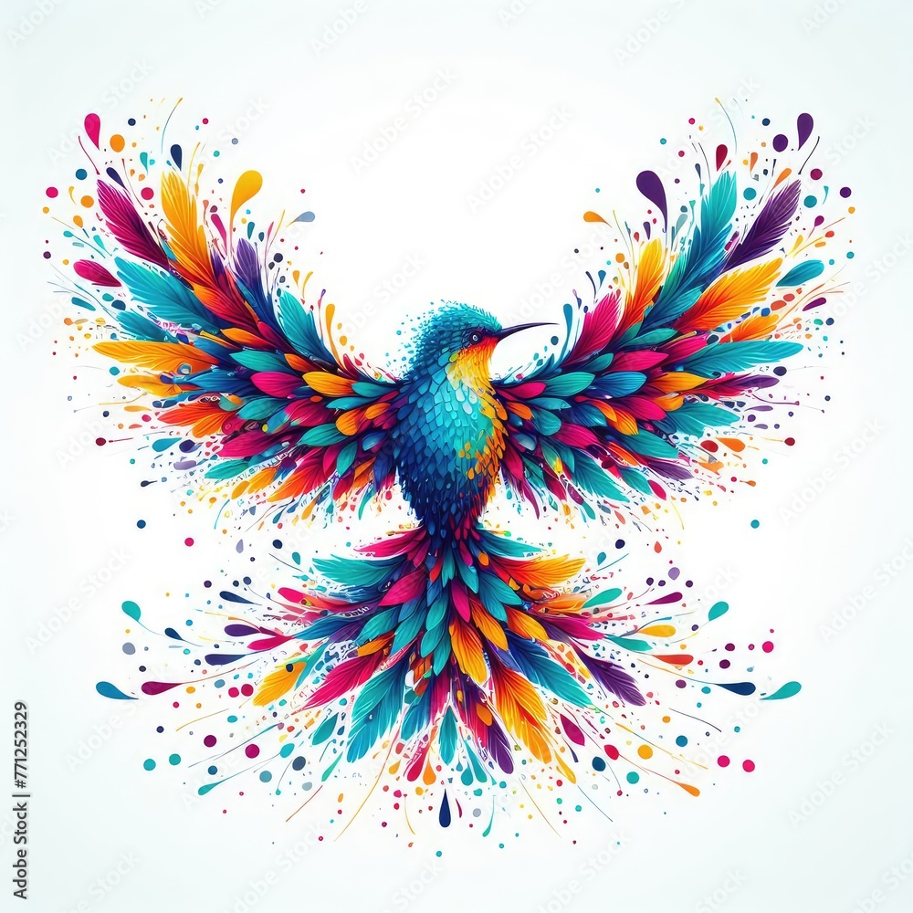 Obraz premium Isolated Colorful Bird on a Clear PNG Canvas, Generative AI