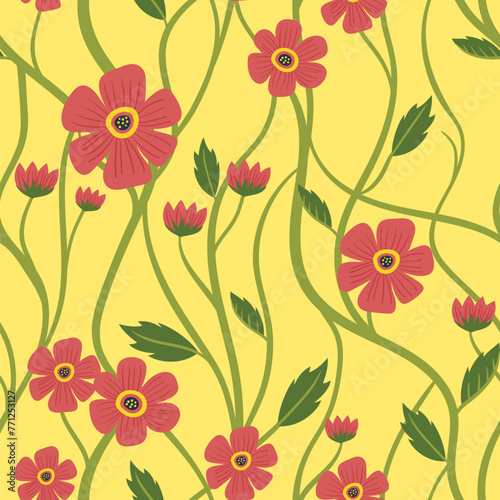 Flower Power Seamless Pattern