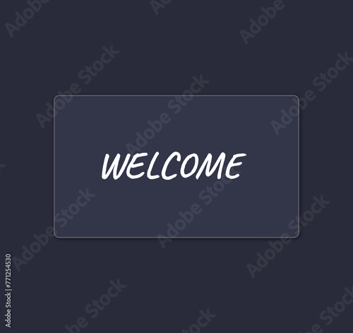 Welcome background design.