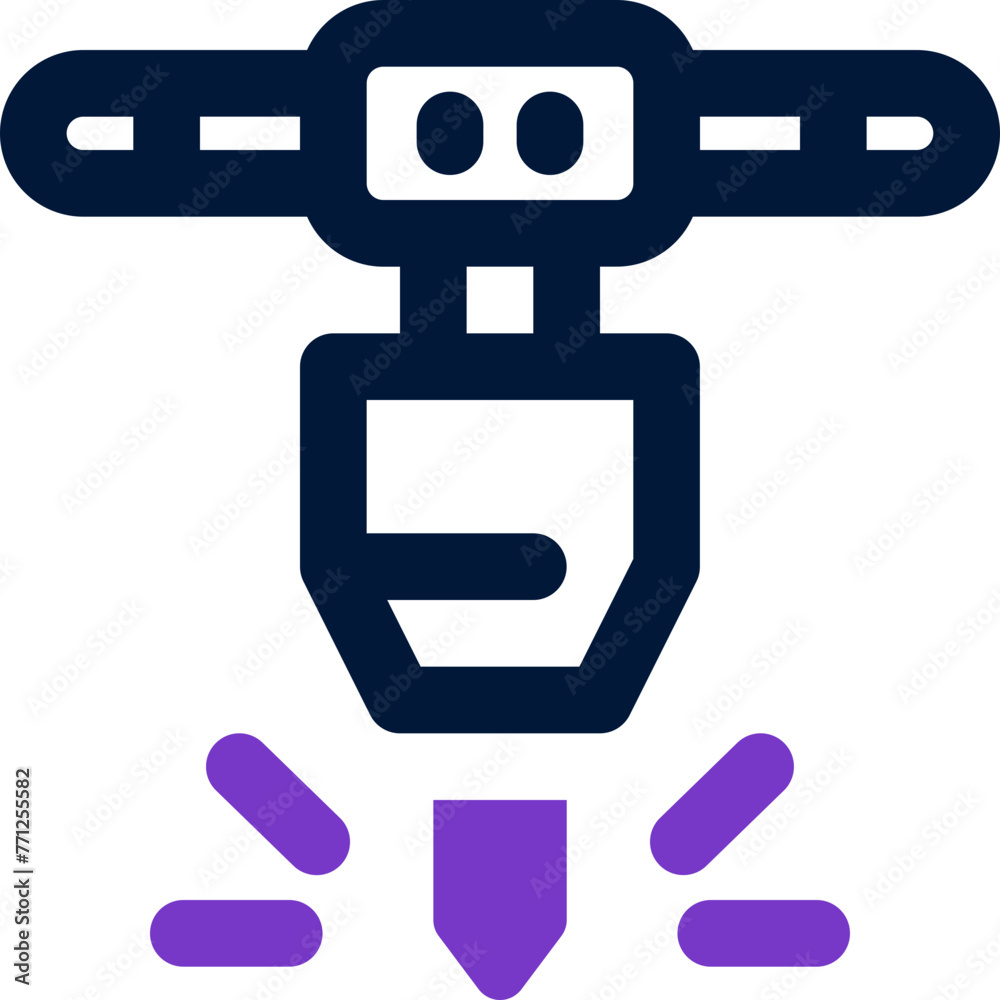 jack hammer icon. vector dual tone icon for your website, mobile, presentation, and logo design. jack hammer icon. vector dual tone icon for your website, mobile, presentation, and logo design.