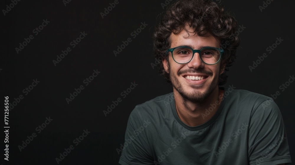 Smiling Man With Glasses