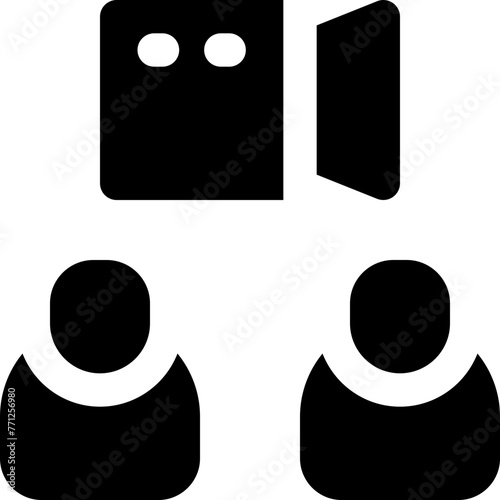 audience icon. vector glyph icon for your website, mobile, presentation, and logo design.