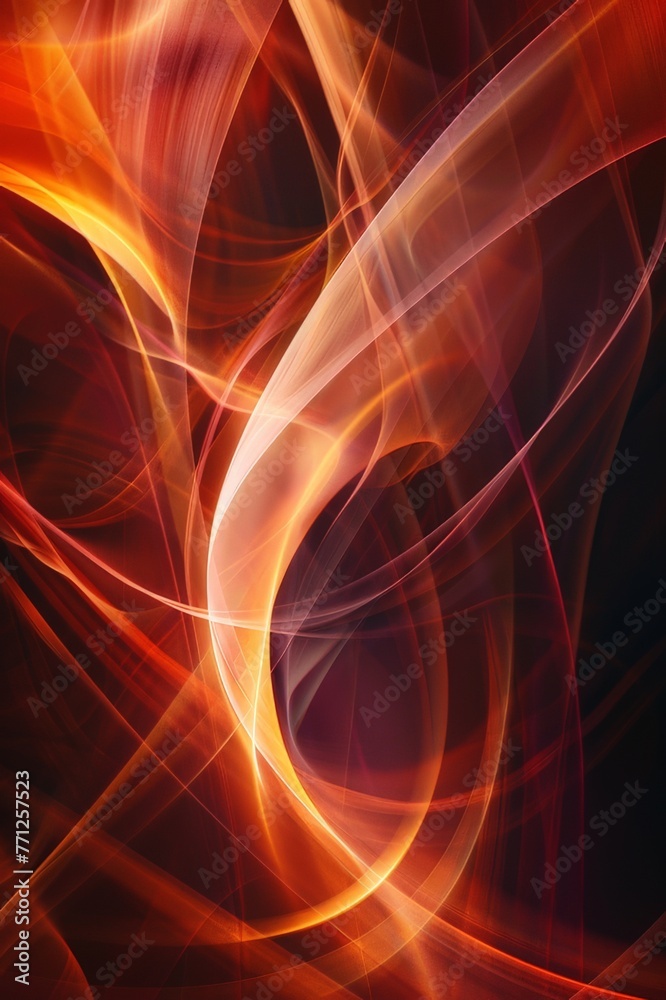 Fototapeta premium Vibrant Red and Yellow Abstract Background