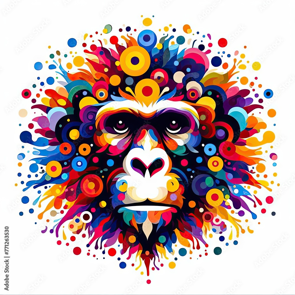 Isolated Colorful Animal on a Clear PNG Canvas, Generative AI Isolated Colorful Animal on a Clear PNG Canvas, Generative AI
