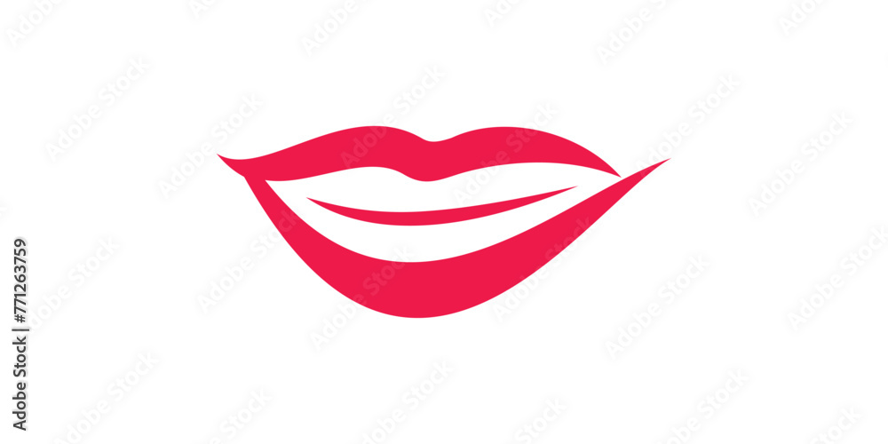 creative logo design for lips, beauty, salon, care, luxury, logo design template, symbol, icon, vector, creative idea.