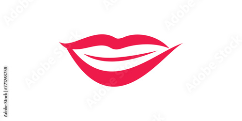 creative logo design for lips, beauty, salon, care, luxury, logo design template, symbol, icon, vector, creative idea.