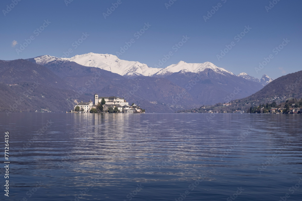 The lake of Orta, Italy