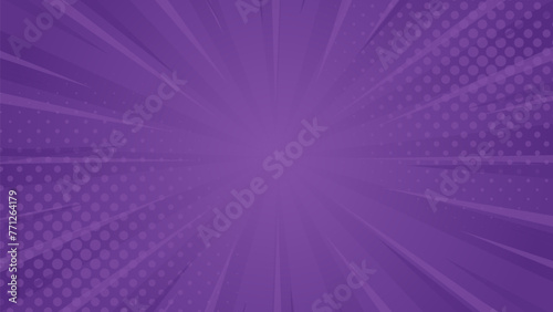 Purple gradient abstract background. Purple comic sunburst effect background with halftone. Suitable for templates, sales banners, events, ads, web, and pages