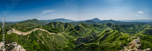 The Great Wall of China: Unfolding Over a Thousand Kilometers Through Time-Weathered Hills and Verdant Valleys