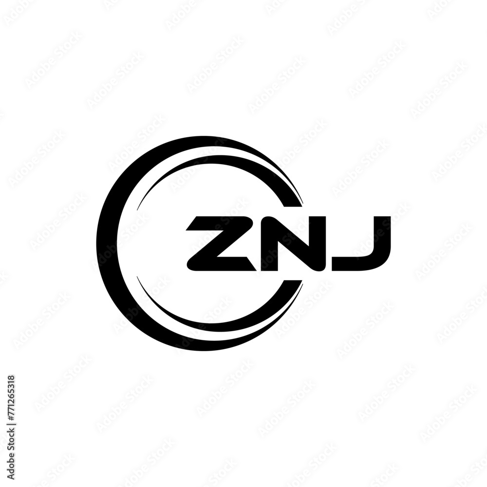 ZNJ letter logo design with white background in illustrator, cube logo, vector logo, modern alphabet font overlap style. calligraphy designs for logo, Poster, Invitation, etc. ZNJ letter logo design with white background in illustrator, cube logo, vector logo, modern alphabet font overlap style. calligraphy designs for logo, Poster, Invitation, etc.