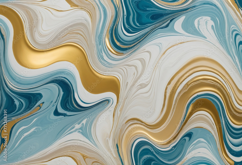 Fluid Art colorful background colorful waves gold