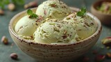 ice cream with mint