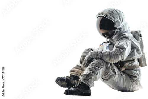 Astronaut's Rest on Transparent Background