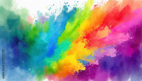 Rainbow Colored Substance Painting
