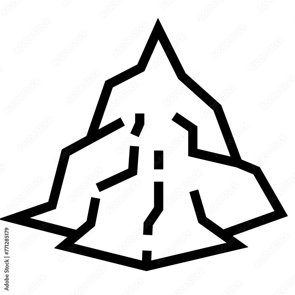 Landslide icon. Landslide vector icon for web design isolated on white background Landslide icon. Landslide vector icon for web design isolated on white background