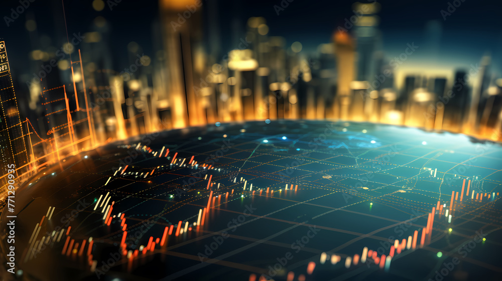 Fototapeta premium Finance concept background