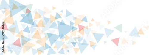 抽象的な波の様な青とオレンジのウェーブラインのベクター背景画像