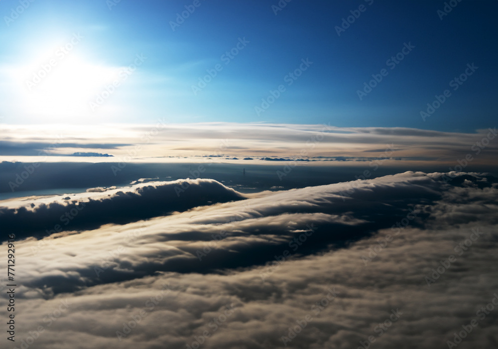 Where the earth below seems small and insignificant from above. Where the earth below seems small and insignificant from above.