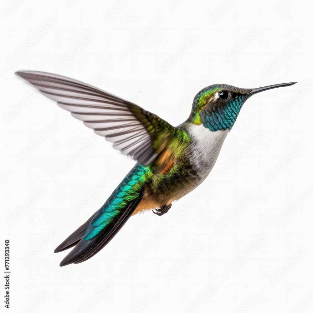 Fototapeta premium Hummingbird isolated on white background