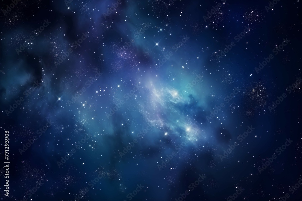 Fototapeta premium A view of a distant galaxy, with stars and nebulae