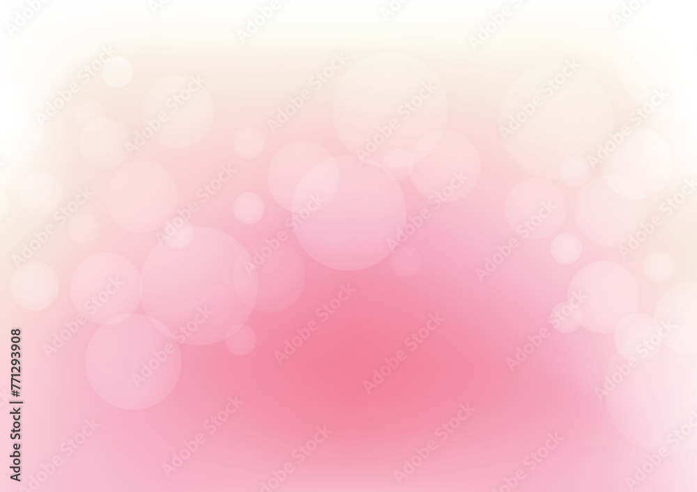 Abstract blur pink gradient background and bokeh light vector illustration