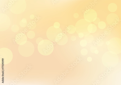 Abstract yellow gradient blur background with bokeh light vector illustration