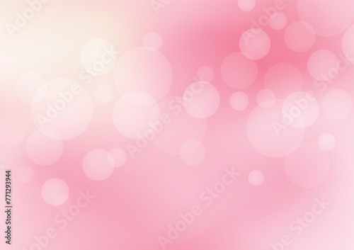 Abstract bokeh light and blur pink gradient background vector illustration