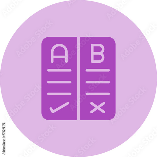 Pros And Cons Vector Icon