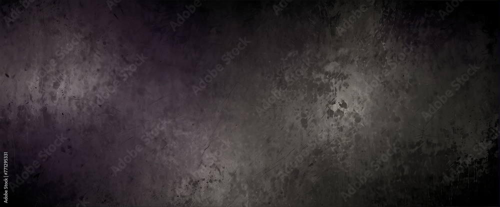 Fototapeta premium Dark amethyst to ashen gray color gradient wall texture grunge rough abstract with scratches and small cracks from Generative AI