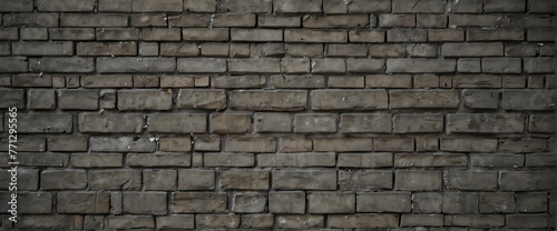 Gray brick wall texture grunge rough abstract with scratches and small cracks from Generative AI