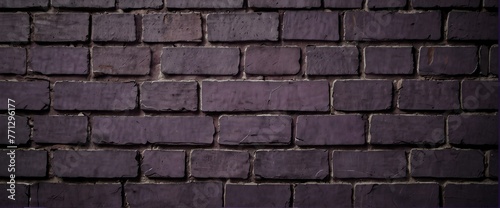 Purple brick wall texture grunge rough abstract with scratches and small cracks from Generative AI