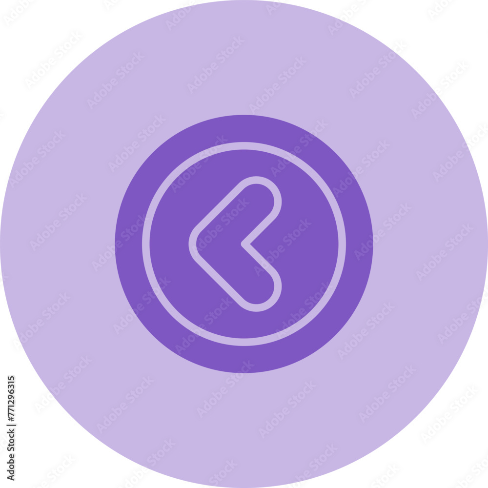 Angle Left Vector Icon