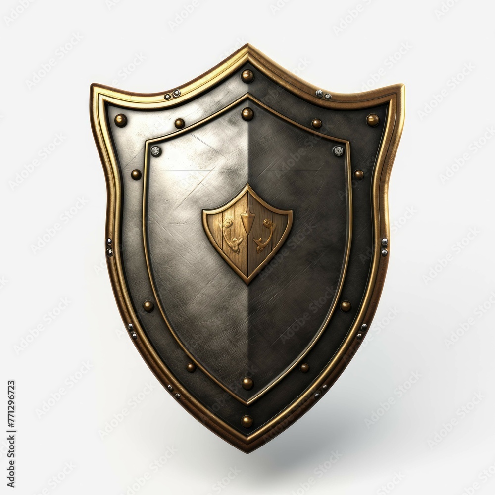 Shield isolated on white background