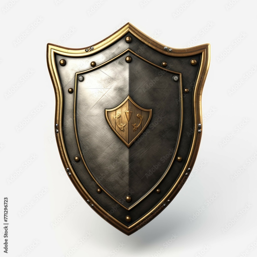 Shield isolated on white background Shield isolated on white background