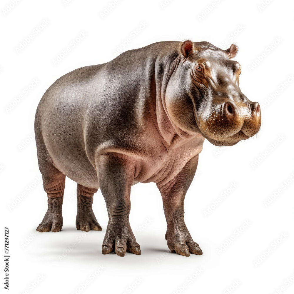 Hippopotamus isolated on white background Hippopotamus isolated on white background
