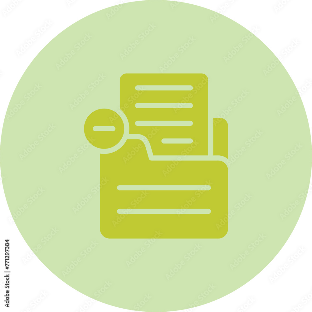 Document Remove Vector Icon