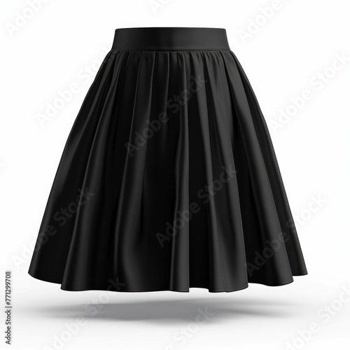 Black Skirt isolated on white background