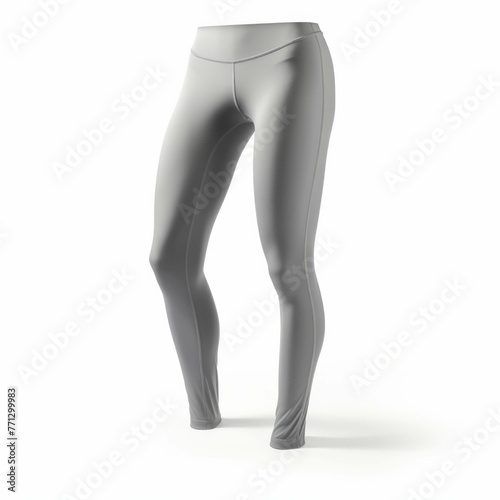 Gray Leggings isolated on white background