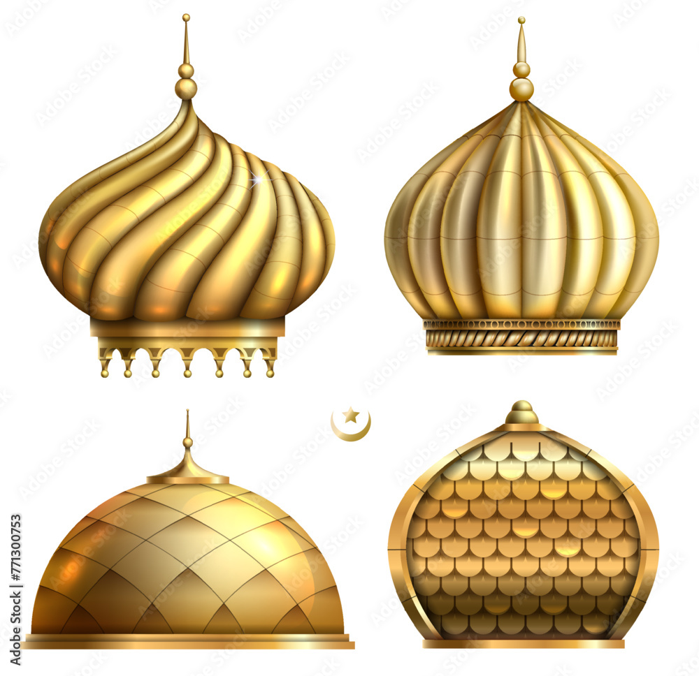 Ταπετσαρία Set of oriental golden domes