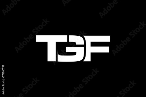 TGF creative letter logo design vector icon illustration photo