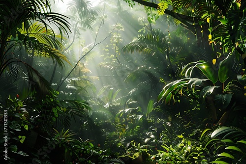 : A lively, dense jungle with an extensive time-lapse, where the wildlife, plants, and sun effects build up an impressive immersive experience