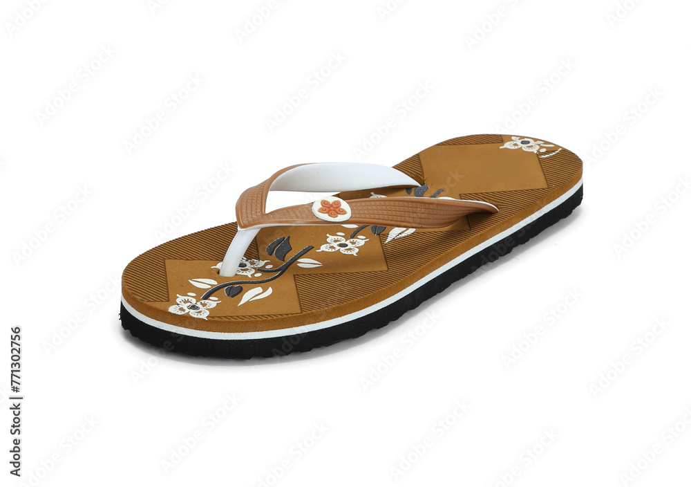 womens eva flip-flop isolated on white background womens eva flip-flop isolated on white background