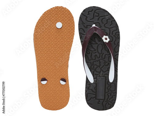 womens eva flip-flop isolated on white background
