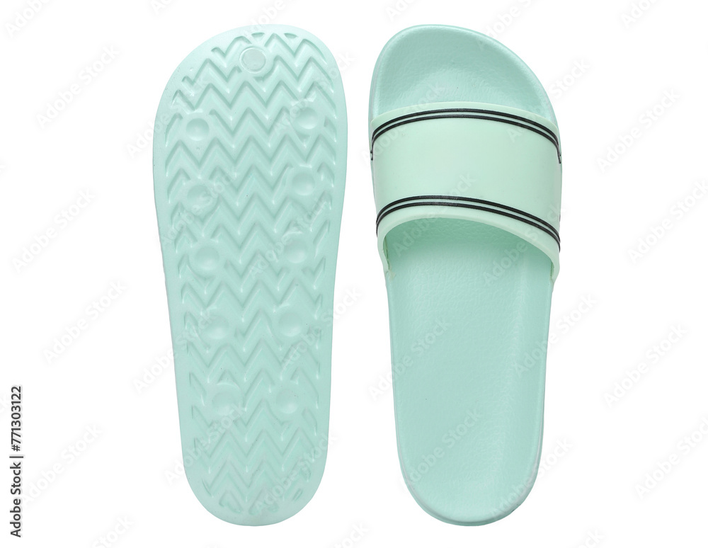 womens eva flip-flop isolated on white background womens eva flip-flop isolated on white background