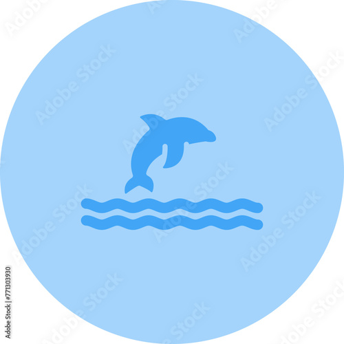 Dolphin Vector Icon