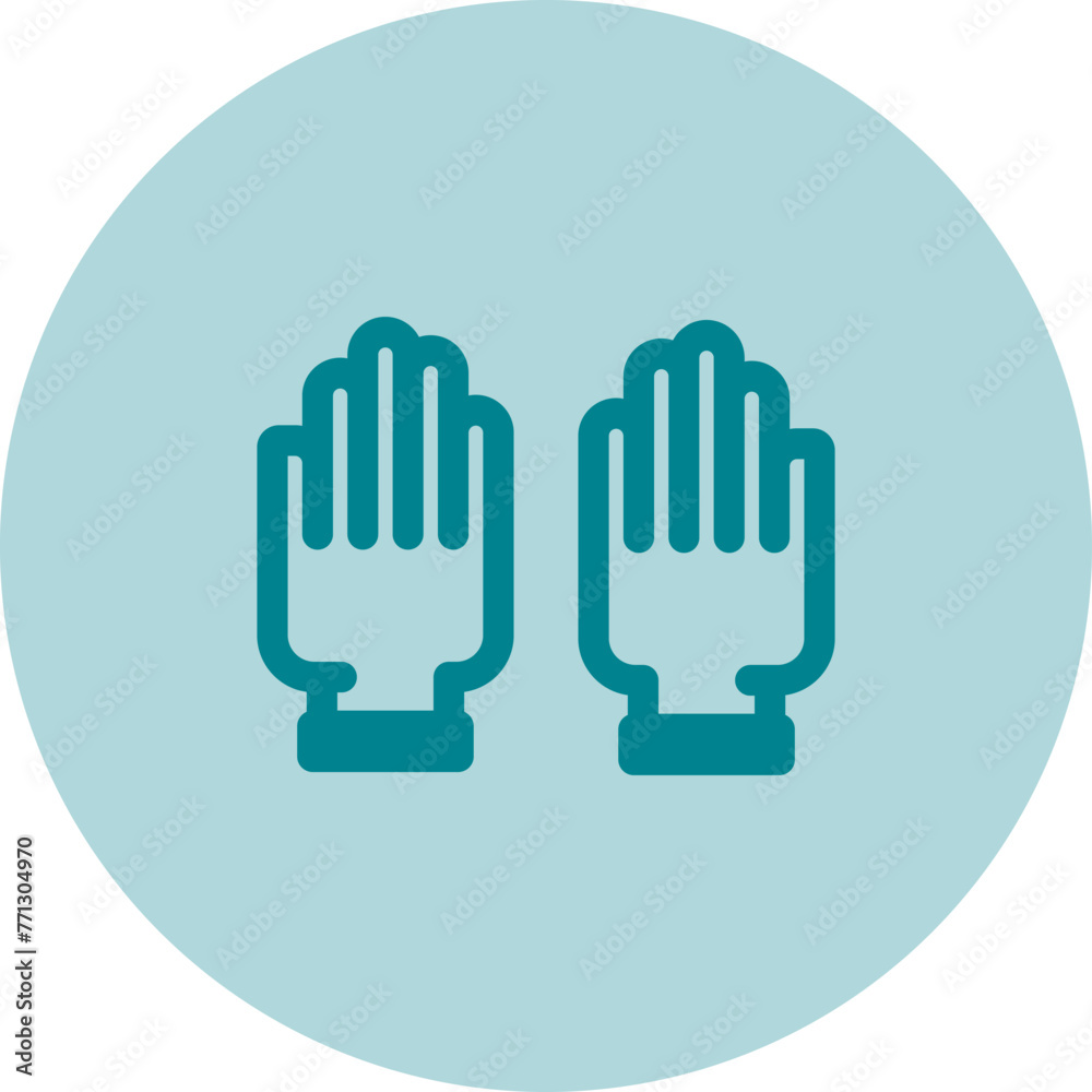 Rubber Gloves Vector Icon Rubber Gloves Vector Icon