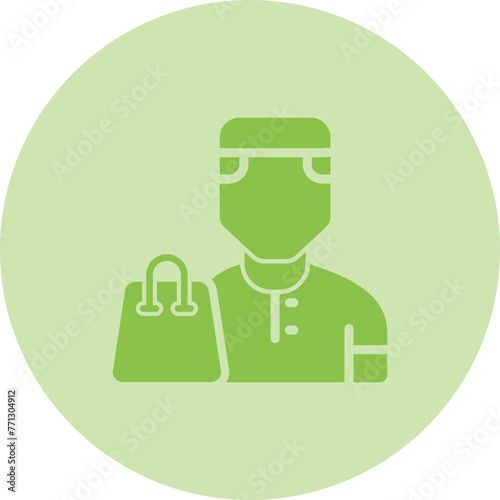 User Shopping Vector Icon