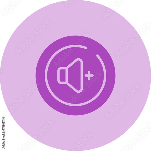 Volume Up Circle Vector Icon