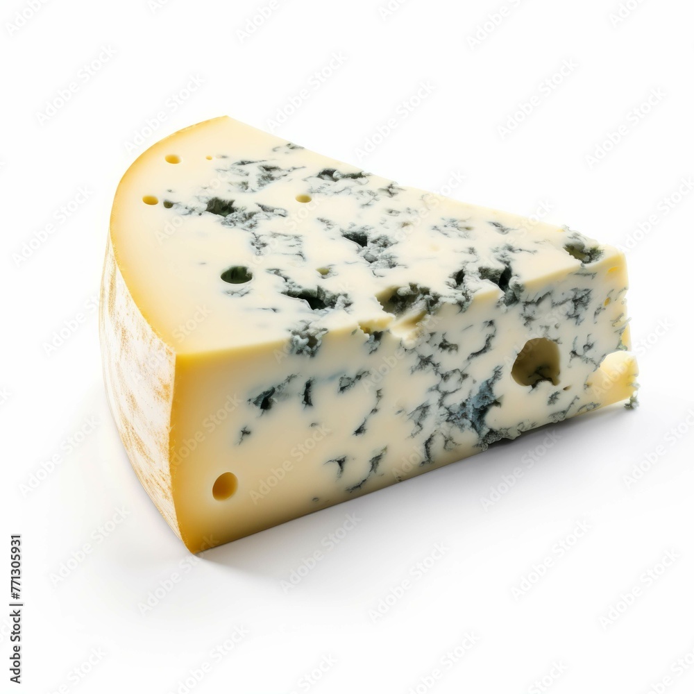 Blue Cheese isolated on white background