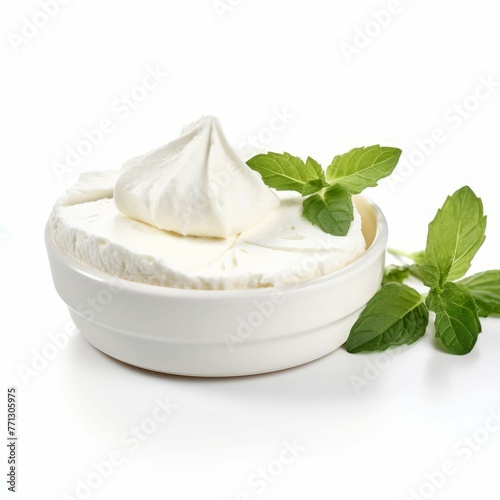 Boursin Cheese isolated on white background © Michael Böhm